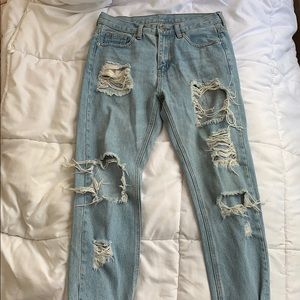 BRANDY MELVILLE Distressed Denim